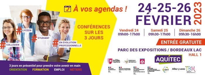 RDV ce weekend au salon Aquitec à Bordeaux 1 FB aquitec 2023 logo