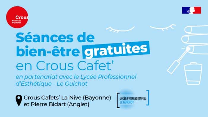 BANNIERE EVE SITE CROUS SEANCES ESTHETIQUE GRATUITES BAYONNE LYCEE 1