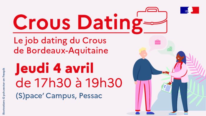 Crous Dating - Le job dating du Crous de Bordeaux-Aquitaine 1 Cliquez pour obtenir plus d'information sur l'événement