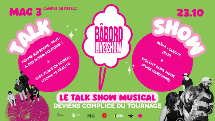 Bâbord live show 1 Banniere Babord Live Show