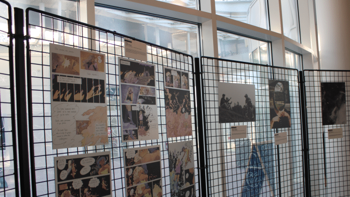Banniere article exposition itinerante representant les oeuvres des laureats des concours de la creation etudiante