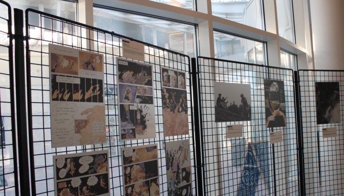 Banniere article exposition itinerante representant les oeuvres des laureats des concours de la creation etudiante